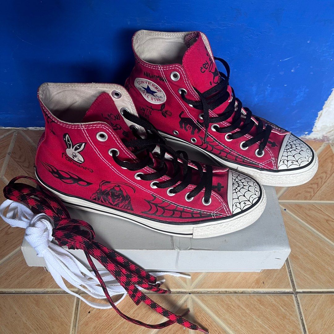 Converse CT sean pablo Enamel red Fesyen Pria Sepatu Sneakers di Carousell