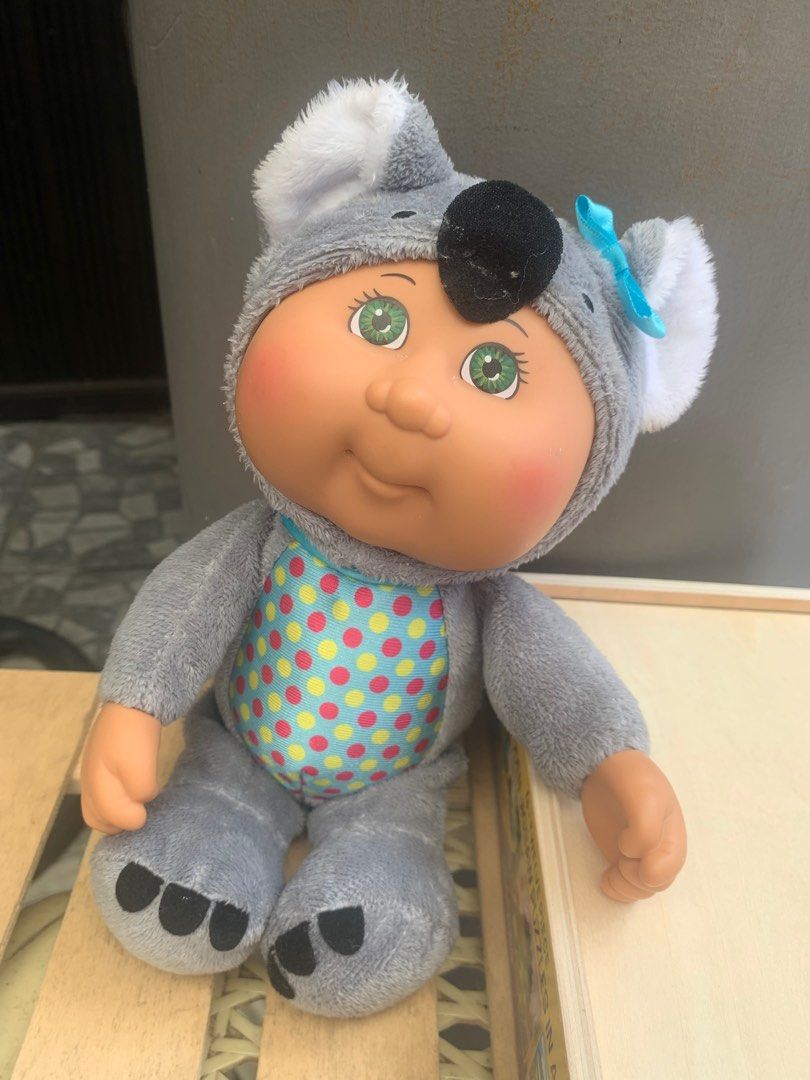 CPK Cabbage Doll in gray Koala outfit [11.5”] (Category: Plushies & Soft Toys) located in San Jose del Monte. Submitted by gigjhoe (Listing ID 1321055370, Image 2). Description: 11.5” inches tall.