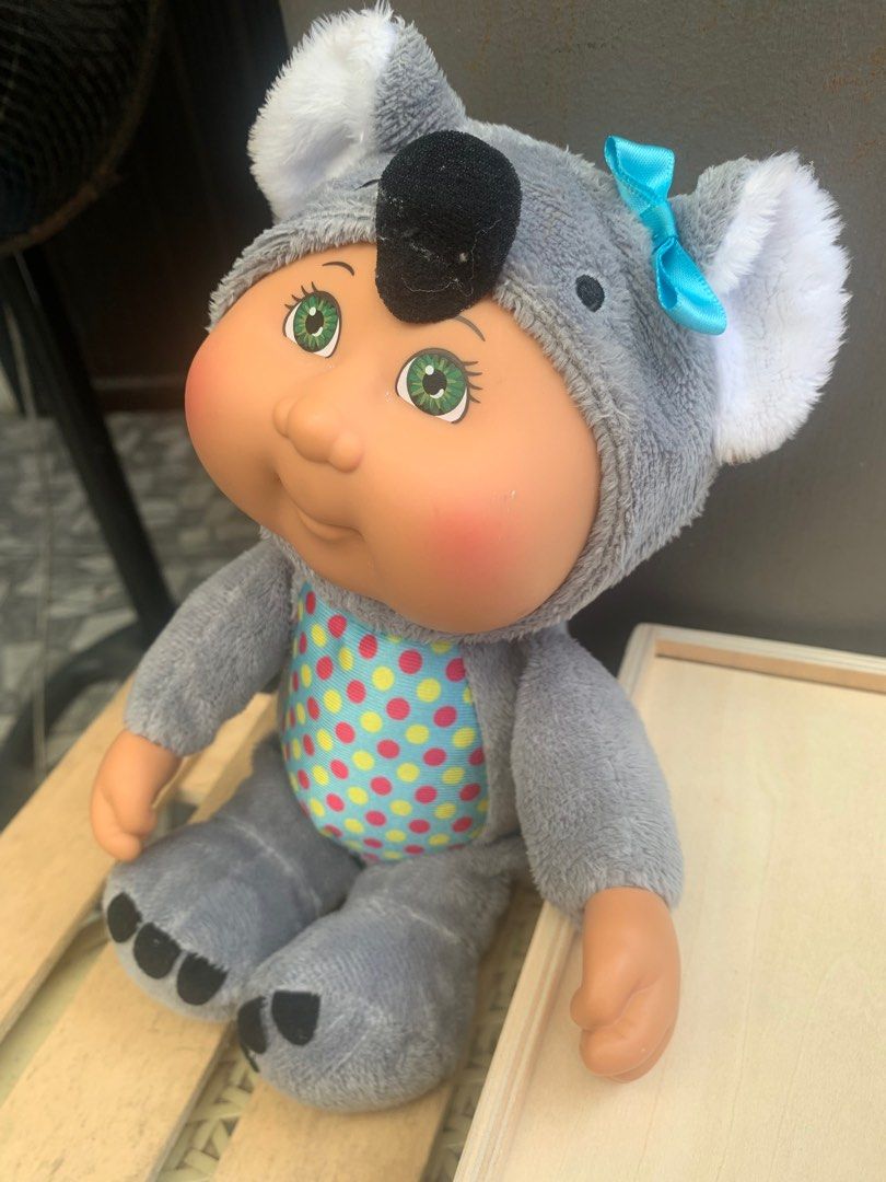CPK Cabbage Doll in gray Koala outfit [11.5”] (Category: Plushies & Soft Toys) located in San Jose del Monte. Submitted by gigjhoe (Listing ID 1321055370, Image 3). Description: 11.5” inches tall.