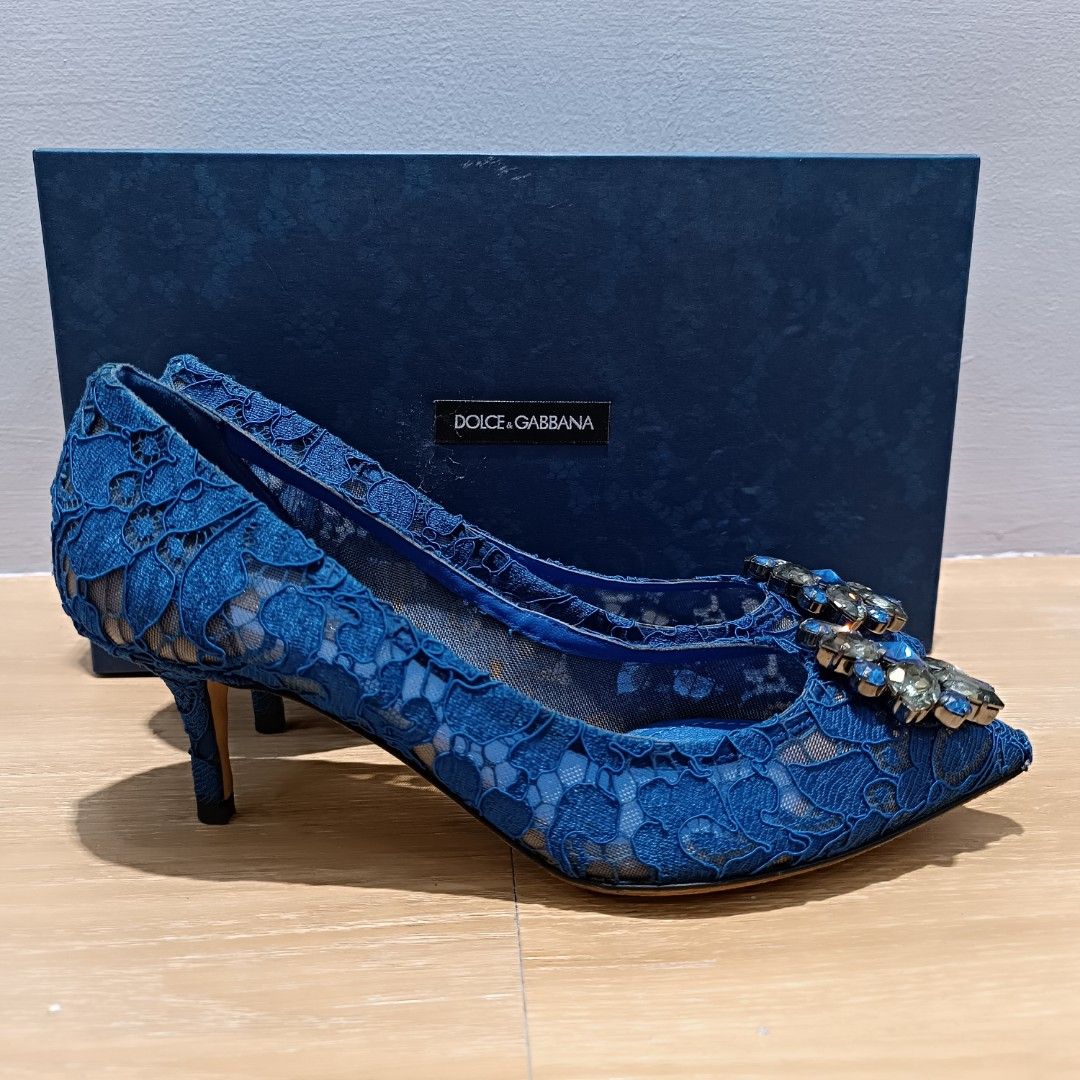 D G Taormina Lace Kitten Heels size 37 Fesyen Wanita Sepatu di Carousell