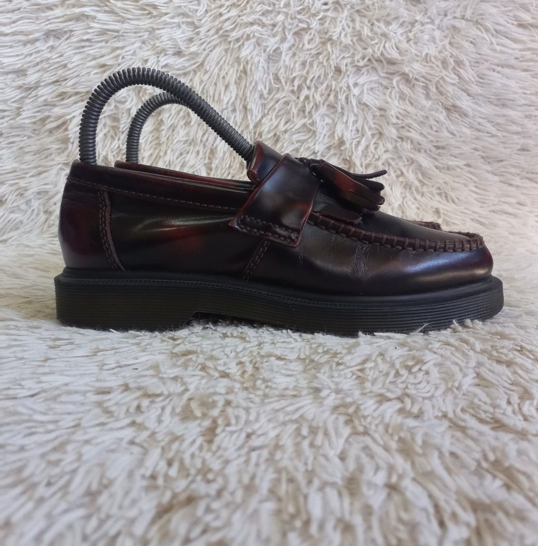 Dr. Marten Adrian Arcadia Cherry Red Glossy Leather Tassle womens loafers Women s Fashion Footwear Loafers on Carousell