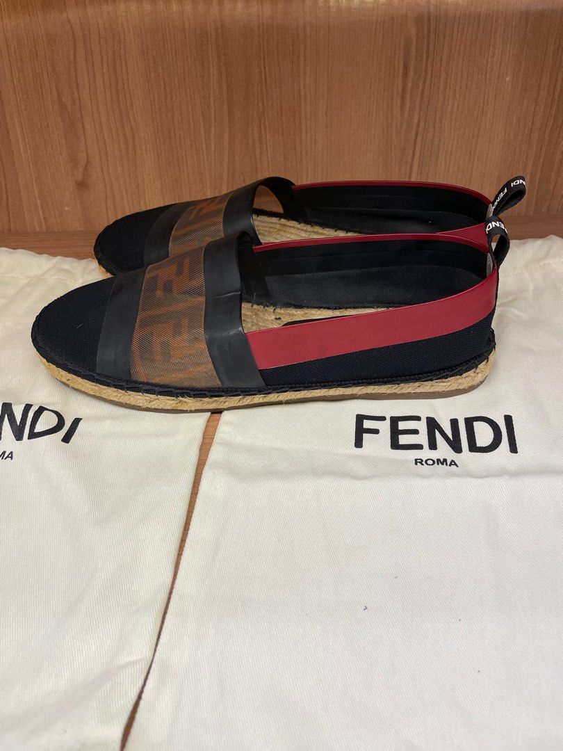 Fendi colibri mesh ff espadrilles shop