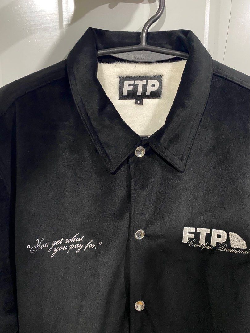 FTP Diamond Dealer Jacket (Category: Coats, Jackets and Outerwear) located in Manila. Submitted by naztymac (Listing ID 1306017609, Image 3). Description: FUCK THE POPULATION (FTP) Diamond Dealer Jacket Full Embroidery Size: Medium (Fits Large) Bought from US.