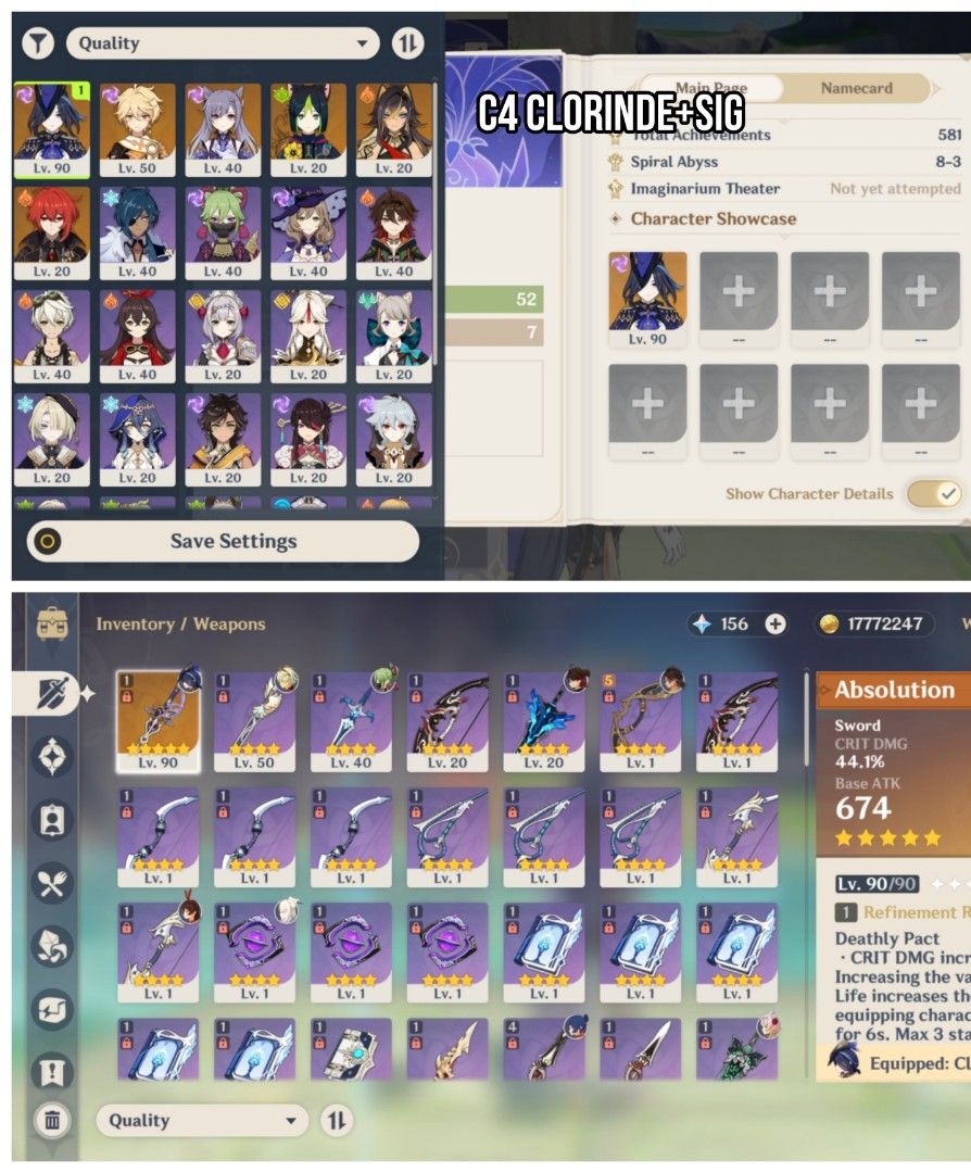 Genshin impact account (Category: Others) located in Cabanatuan. Submitted by zeroshopp (Listing ID 1321040269, Image 1). Description: .