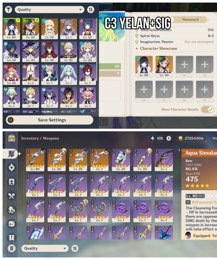 Genshin impact account (Category: Others) located in Cabanatuan. Submitted by zeroshopp (Listing ID 1321040382, Image 1). Description: .
