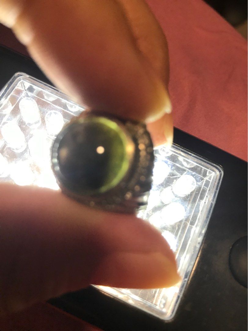 Green star sapphire ring clearance