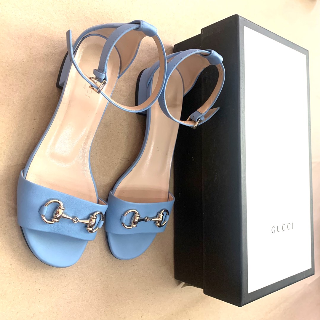 Gucci blue sandals sales
