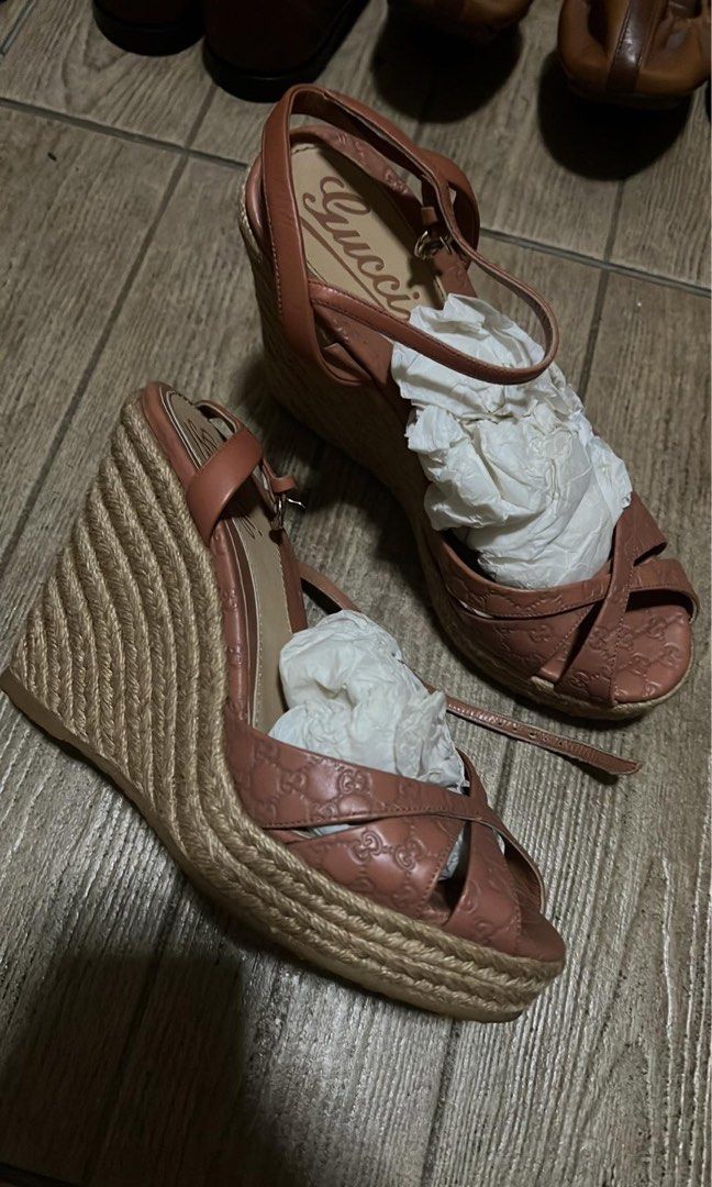 Gucci espadrille wedge on sale