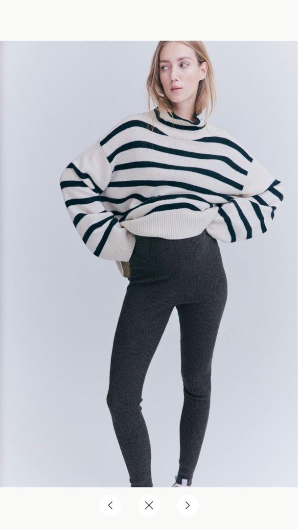 H M MAMA Maternity Rib Knit Leggings Dark grey marl Women s Fashion Maternity wear on Carousell