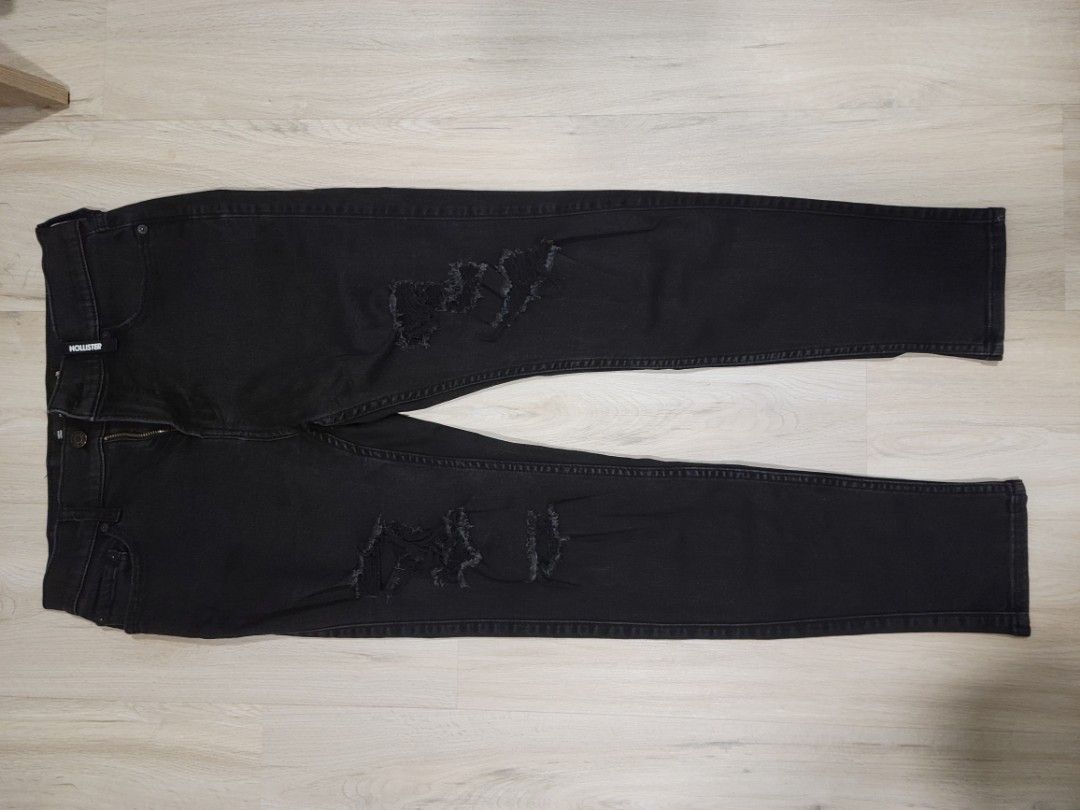 Hollister ripped jeans black new arrivals