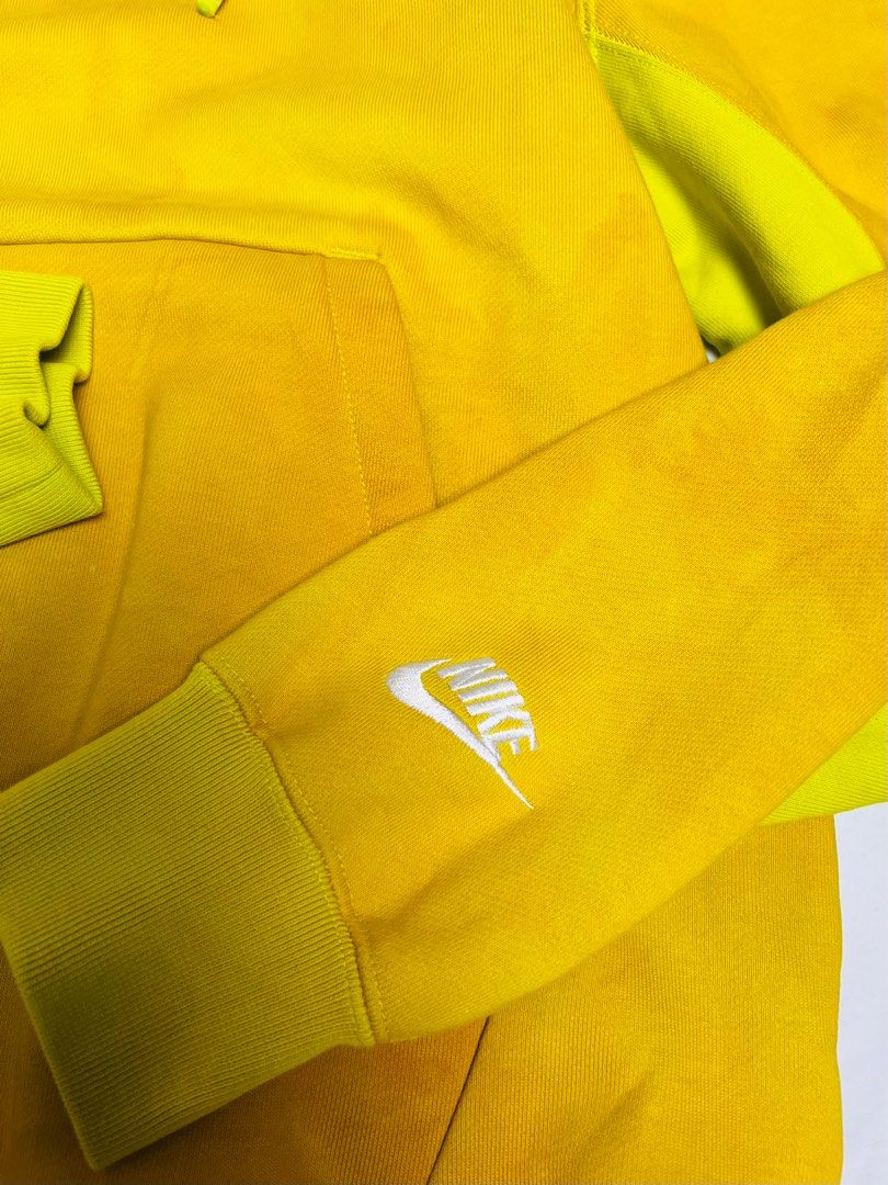 yellow nike just do it hoodie