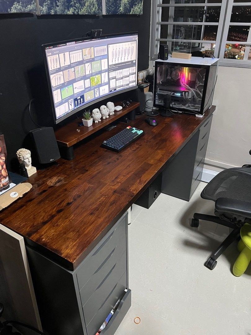 IKEA Karlby Worktop Walnut, Veneer (raw), Furniture & Home Living