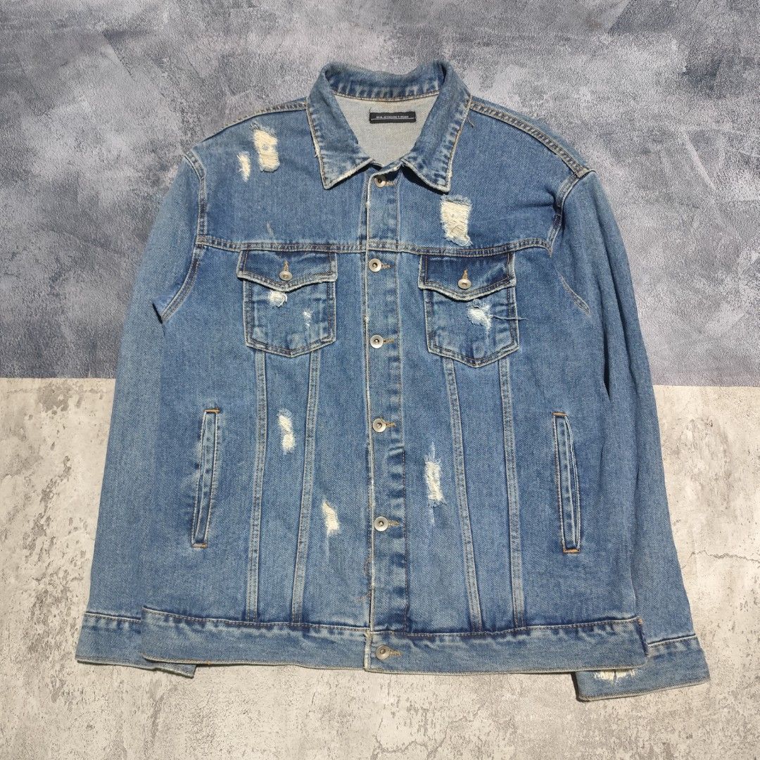 Jaket denim branded clearance