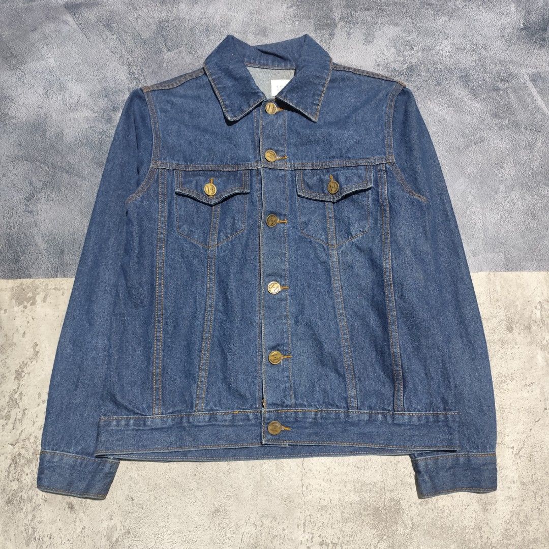 Jaket denim jeans pria scent bekas second branded preloved