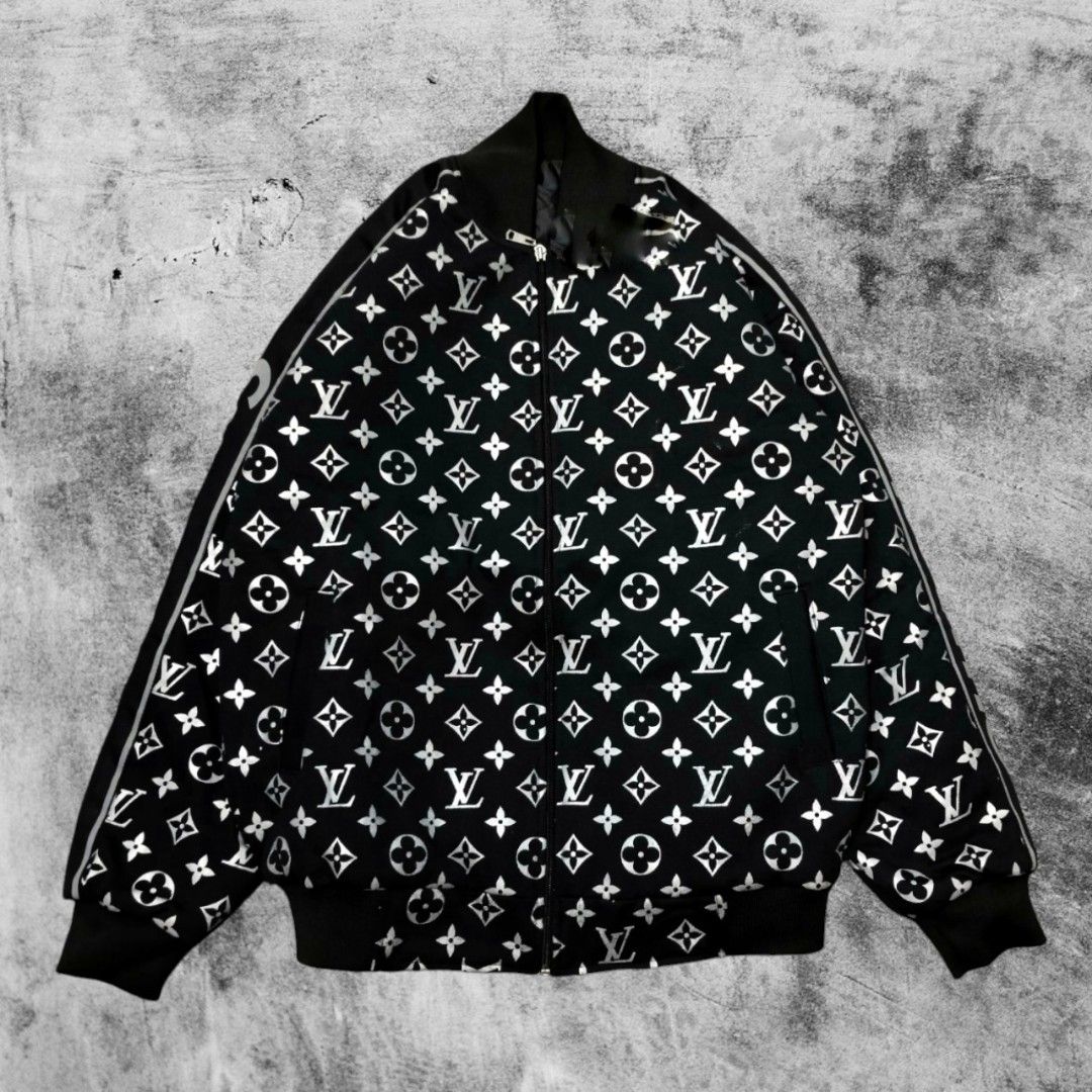 Lv Supreme Bomber Jacket Leather Jacket Chaqueta Supreme Louis