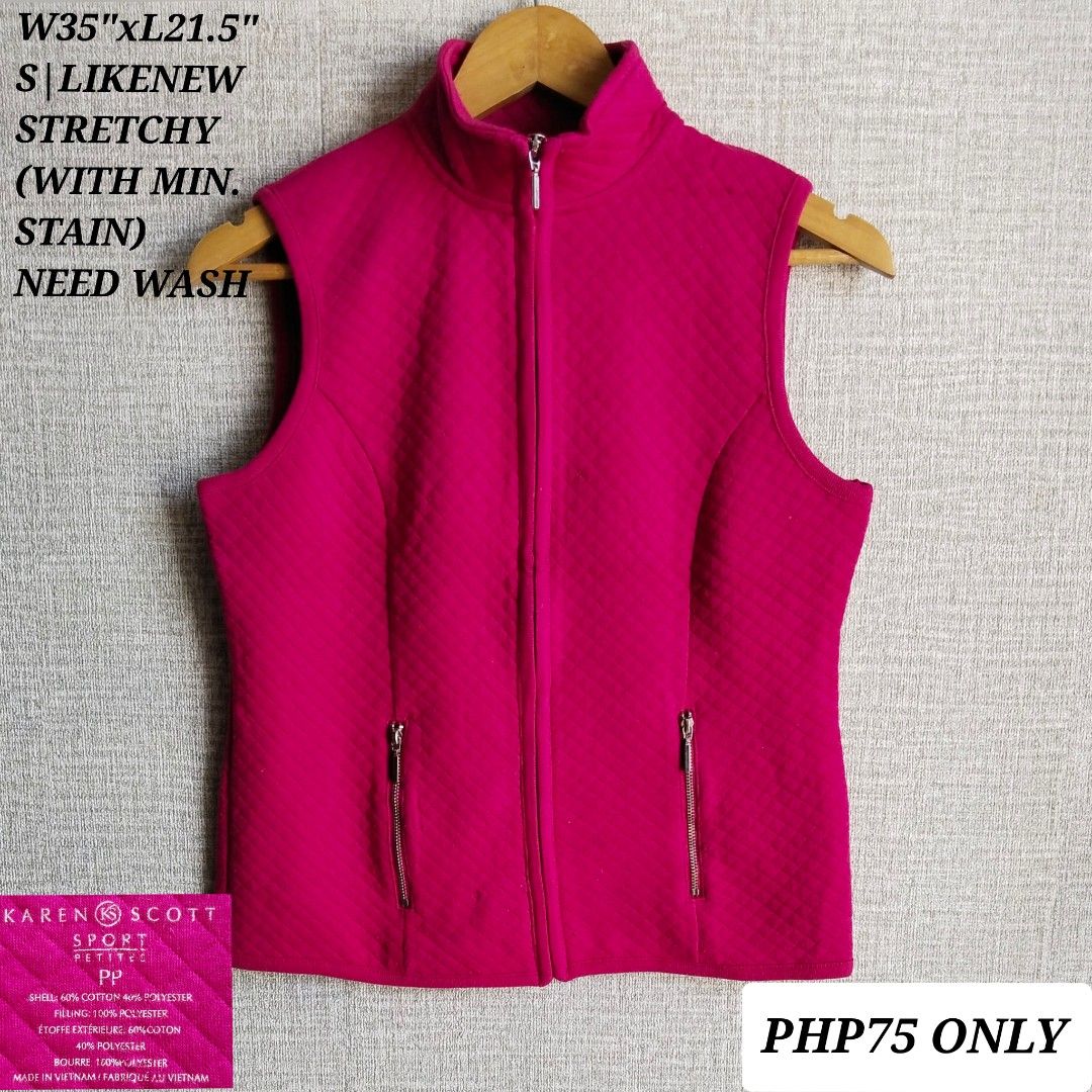 Karen scott vest sleeveless quilted online