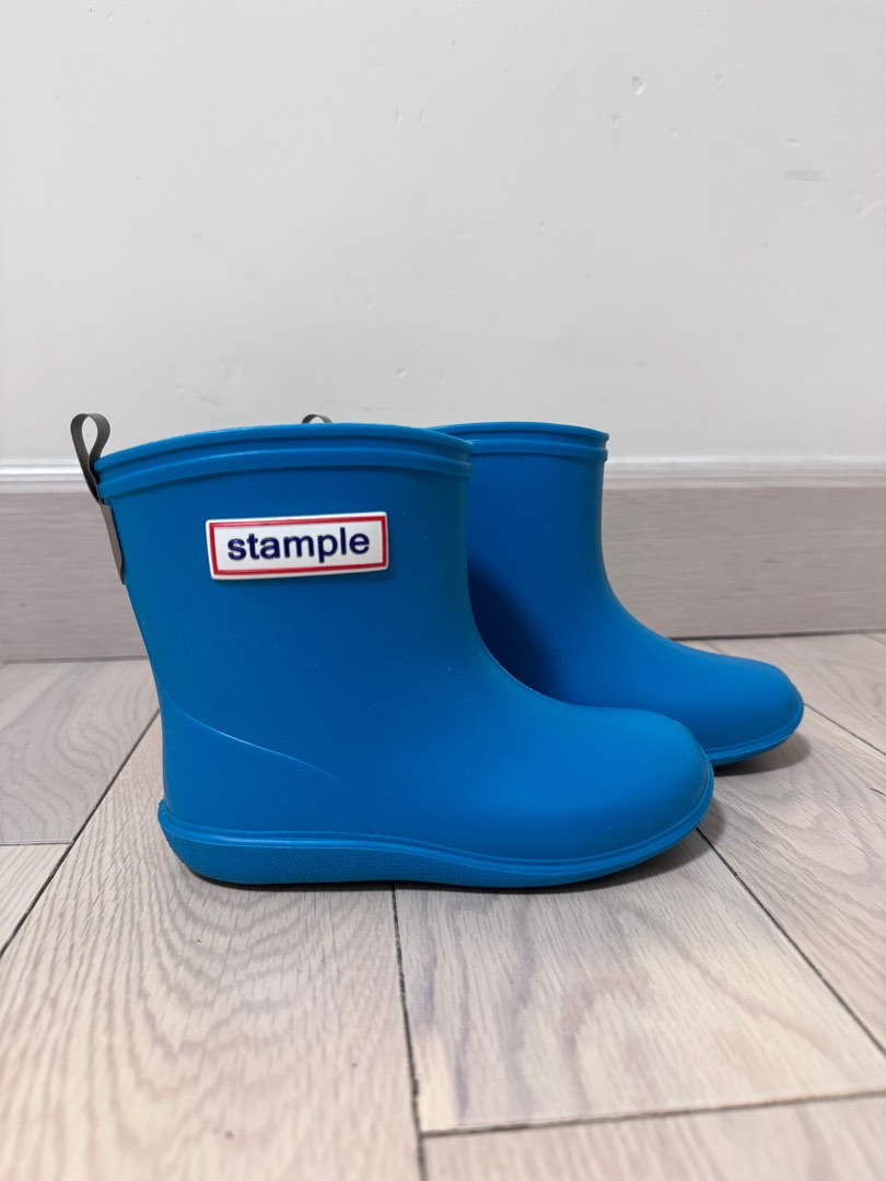 Kids 24 15cm Stample Rain Boots Teal Color Carousell