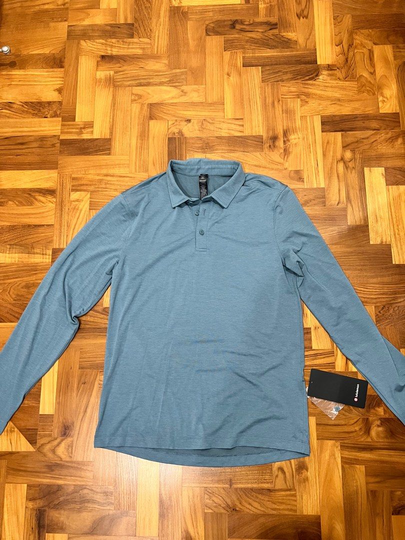 Lululemon Evolution Long Sleeve Polo M Men s Fashion Tops Sets Tshirts Polo Shirts on Carousell