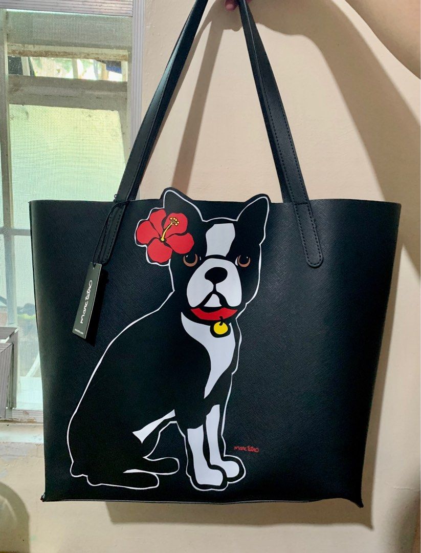 Marc Tetro Tote Bag Boston Terrier Medium Tote Women s Fashion Bags Wallets Tote Bags on Carousell