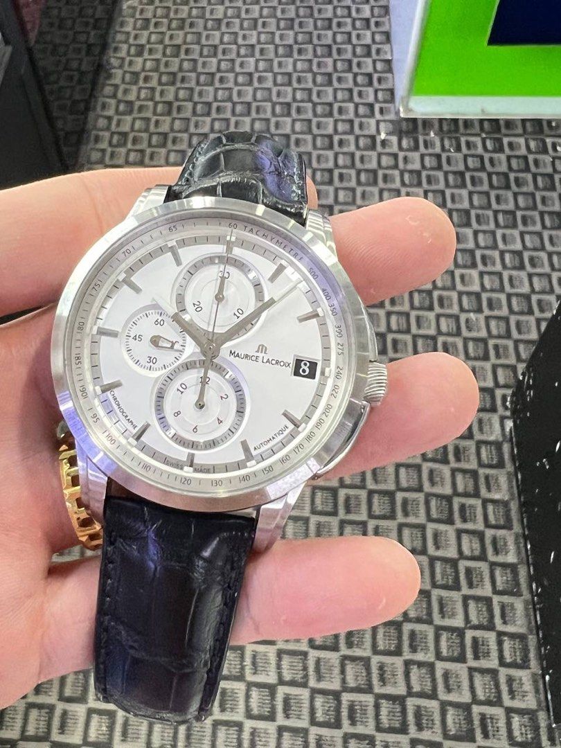 MAURICE LACROIX PONTOS VALGRANGES SWISS MADE AUTOMATIC CHRONOGRAPH PT6128