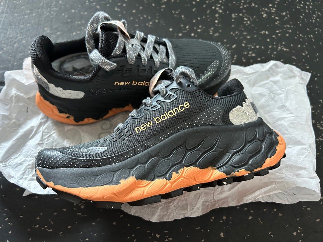 New Balance Women s Fresh Foam X More Trail v3 in Grey Orange Carousell
