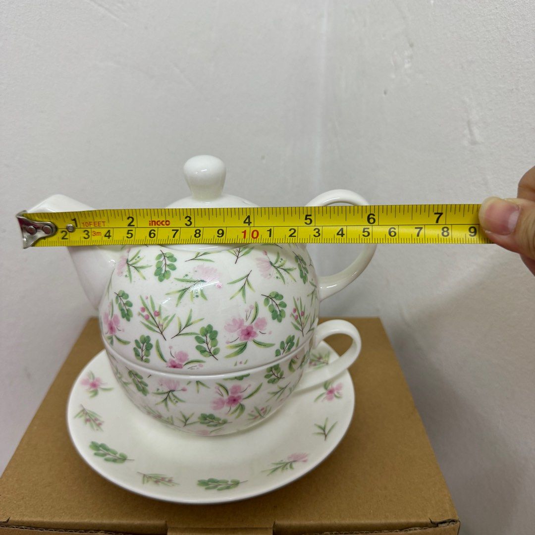 Tea Pot Raya One Utama 2024 Raya collection Teapot_ Flower Tea cup, Furniture & Home ...