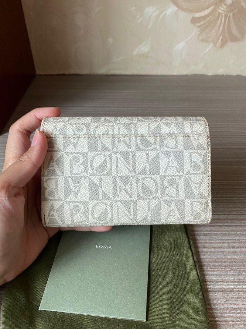 Pink Bonia Claire Marrone 3 Fold Wallet Women s Fashion Bags Wallets Wallets Card holders on Carousell