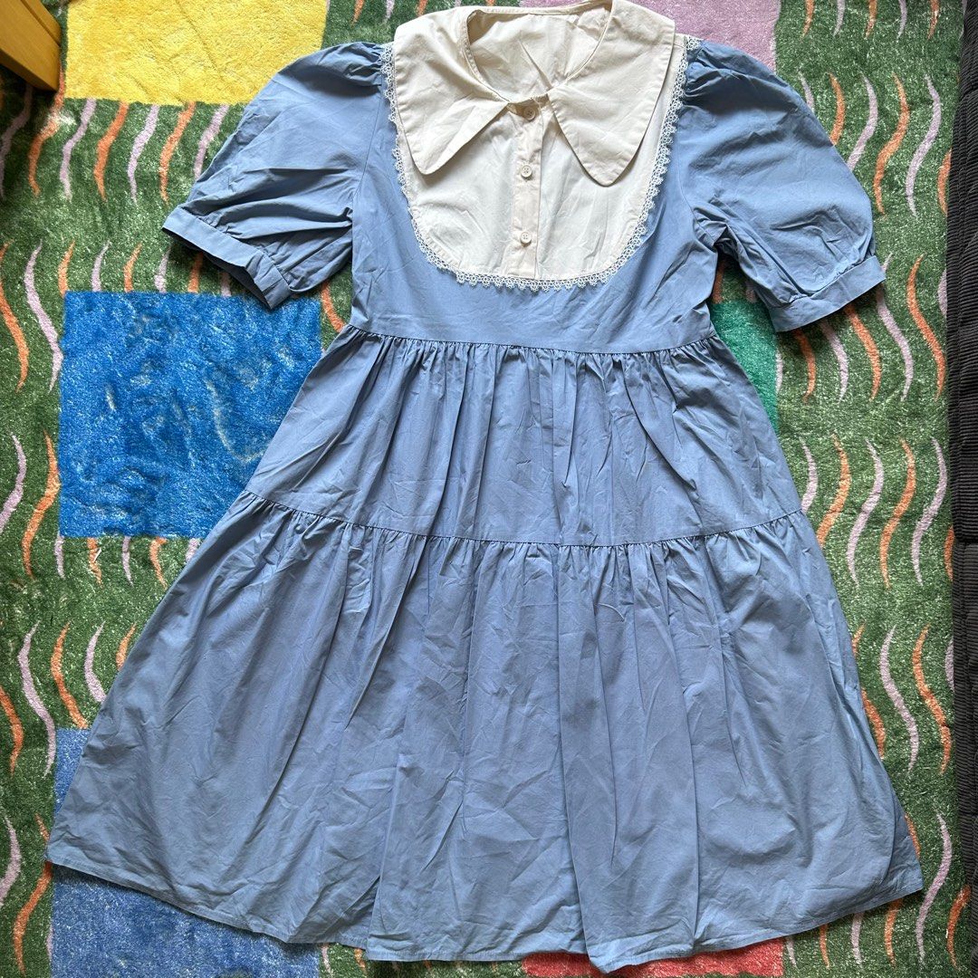 Powder Blue Vintage Lolita Peterpan Collar Dress