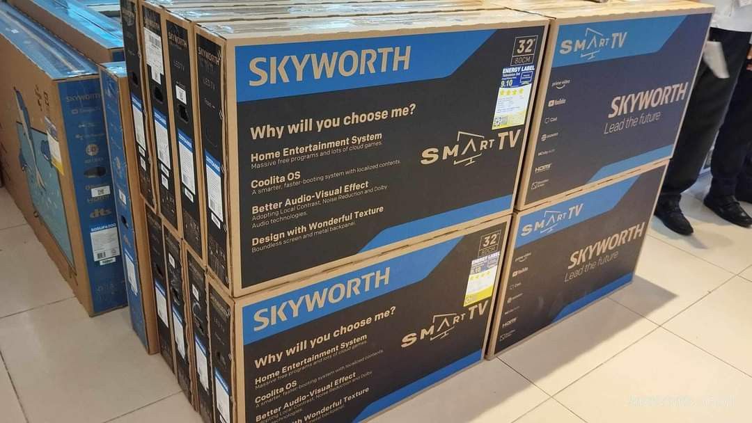 SKYWORTH SMART TV FREE INSTALLATION (Category: TV) located in Rizal. Submitted by florenciocanoy62 (Listing ID 1321064456, Image 1). Description: ‼️‼️SALE SALE SALE SALE‼️‼️ ✅SKYWORTH SMRT TV ✅4K GOOGLE TV ✅QLED GOOGLE TV ✅FRE WALL BRACKET 👉HD SMART TV 32". 32std400. 9,990 43". 43std400. 11,990 👉GOOGLE TV 4K SMART TV 32". 32ste5600. 11,790 43". 43ste6200. 14,599 50". 50suf6300. 18,790 55". 55sue6200. 19,290 55". 55sue6800. 21,990 65". 65suf6300