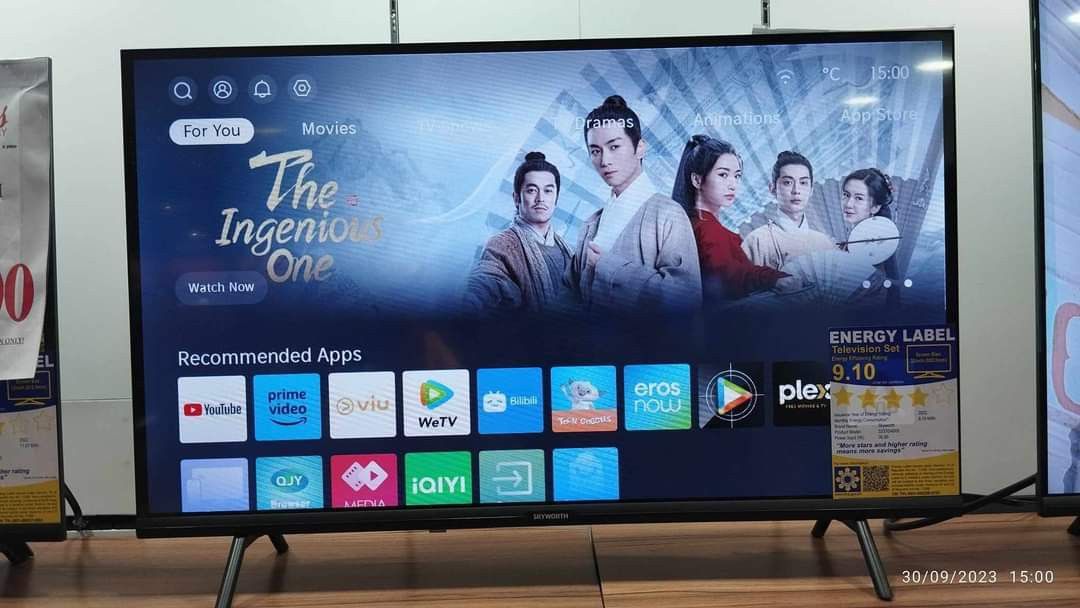 SKYWORTH SMART TV FREE INSTALLATION (Category: TV) located in Rizal. Submitted by florenciocanoy62 (Listing ID 1321064456, Image 3). Description: ‼️‼️SALE SALE SALE SALE‼️‼️ ✅SKYWORTH SMRT TV ✅4K GOOGLE TV ✅QLED GOOGLE TV ✅FRE WALL BRACKET 👉HD SMART TV 32". 32std400. 9,990 43". 43std400. 11,990 👉GOOGLE TV 4K SMART TV 32". 32ste5600. 11,790 43". 43ste6200. 14,599 50". 50suf6300. 18,790 55". 55sue6200. 19,290 55". 55sue6800. 21,990 65". 65suf6300