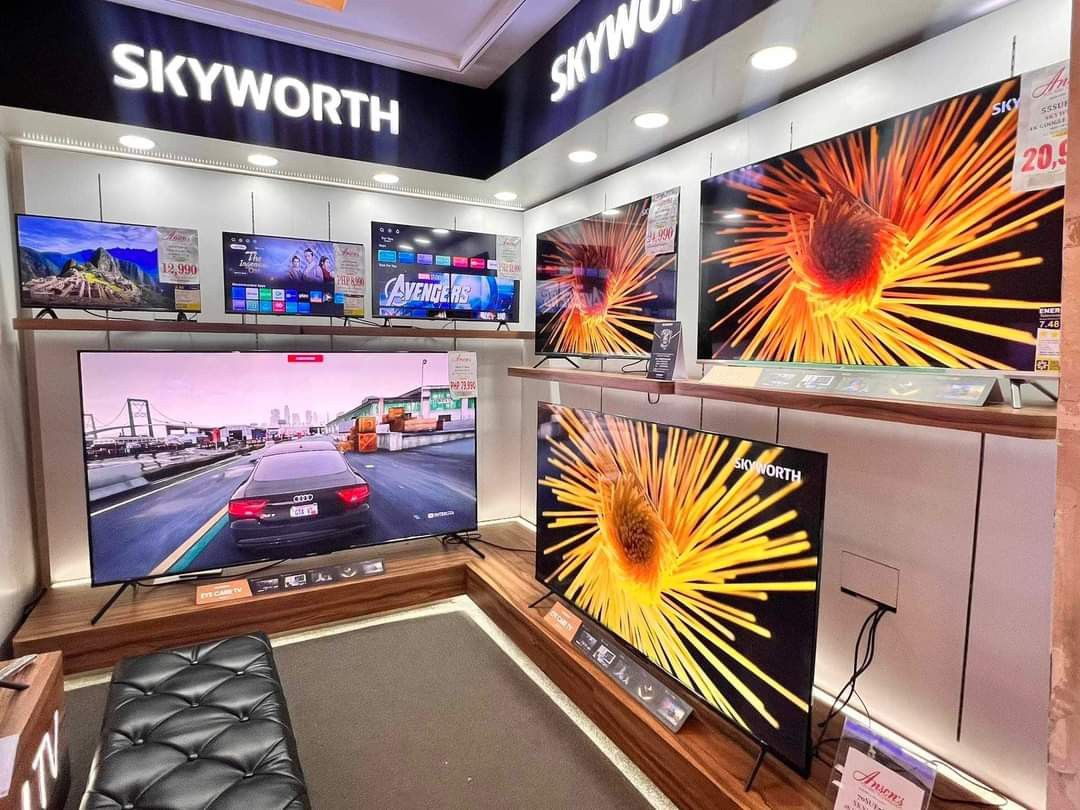 SKYWORTH SMART TV FREE INSTALLATION (Category: TV) located in Rizal. Submitted by florenciocanoy62 (Listing ID 1321064456, Image 2). Description: ‼️‼️SALE SALE SALE SALE‼️‼️ ✅SKYWORTH SMRT TV ✅4K GOOGLE TV ✅QLED GOOGLE TV ✅FRE WALL BRACKET 👉HD SMART TV 32". 32std400. 9,990 43". 43std400. 11,990 👉GOOGLE TV 4K SMART TV 32". 32ste5600. 11,790 43". 43ste6200. 14,599 50". 50suf6300. 18,790 55". 55sue6200. 19,290 55". 55sue6800. 21,990 65". 65suf6300