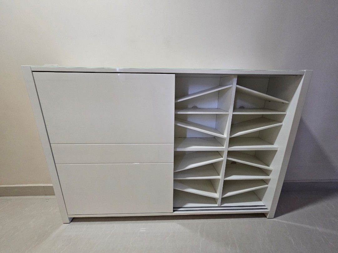 Star Living Amideo 2 Sliding Door Shoe Cabinet Rack
