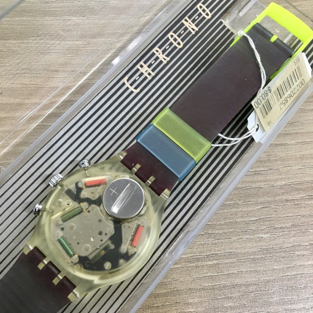 Swatch Chrono “Blue Chip” SCK101, Fesyen Pria, Jam Tangan di