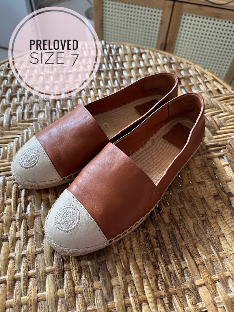 tory burch colorblock espadrille size 7 Women s Fashion Footwear Flats Sandals on Carousell