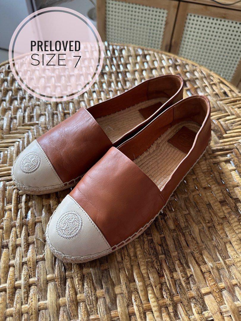 tory burch colorblock espadrille size 7 Women s Fashion Footwear Flats Sandals on Carousell