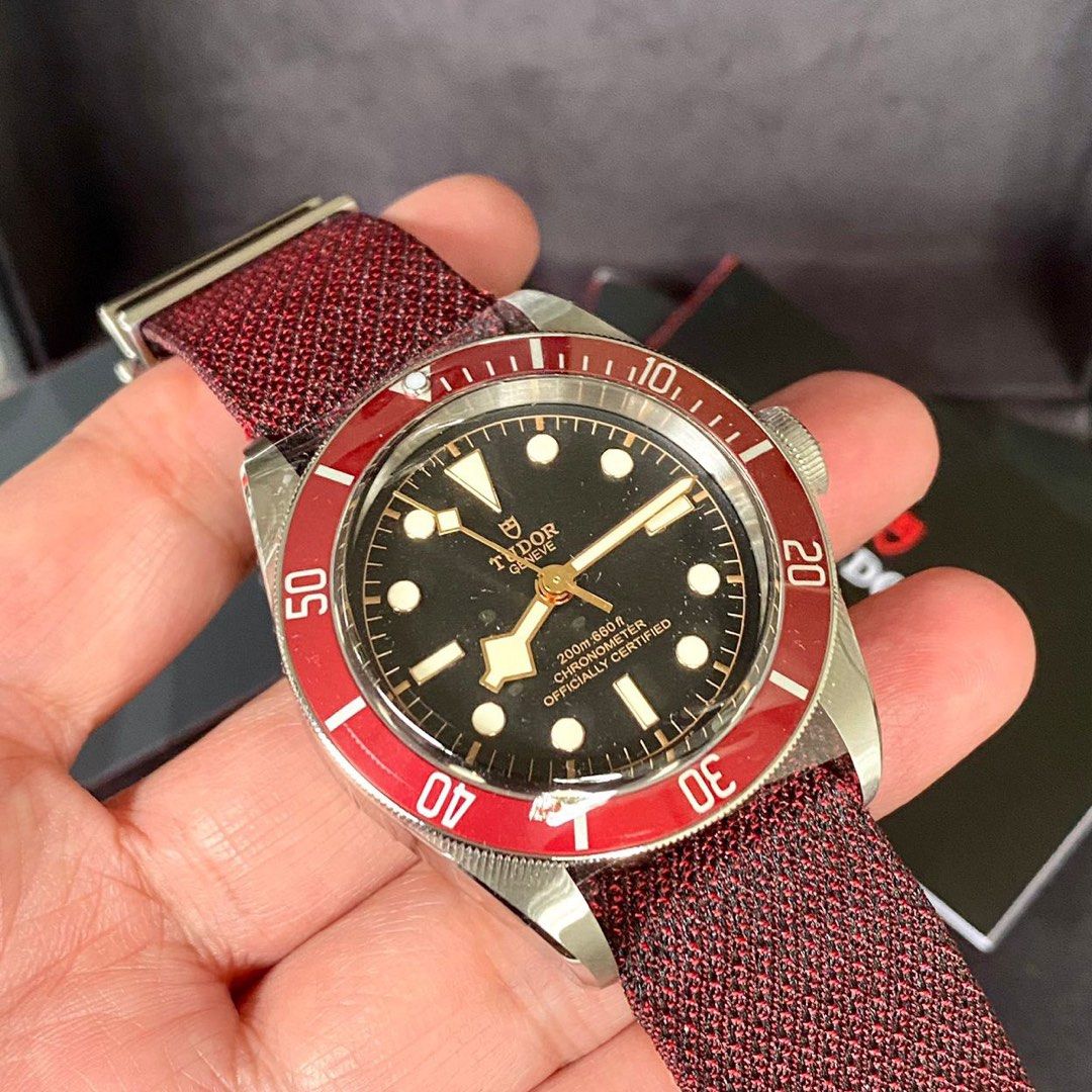 Tudor Black Bay Red Burgundy Alum Bezel Automatic 70 Hours 41 mm