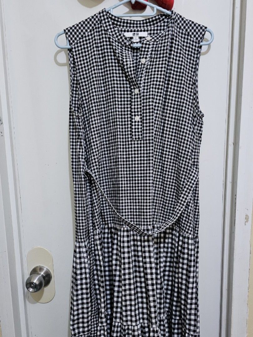 uniqlo slub cotton sleeveless dress Women's SLUB COTTON SLEEVELESS DRESS