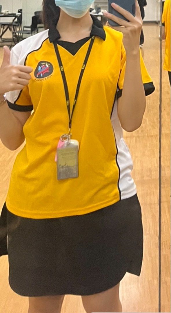 UST Pathfit Folk Dance Uniform (Women's) (Category: Activewear) located in Quezon City. Submitted by dclutter_ph (Listing ID 1321080712, Image 2). Description: Size L but can fit small to medium (see pic) two sets available :) .