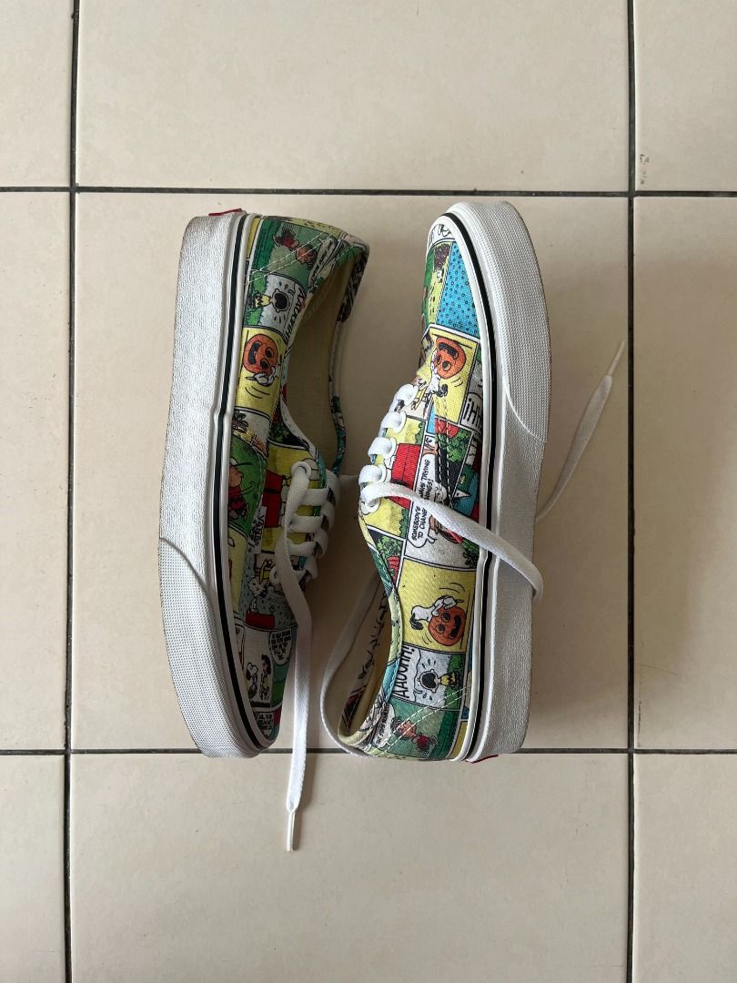 Vans authentic peanuts comic strip skate shoe cheap