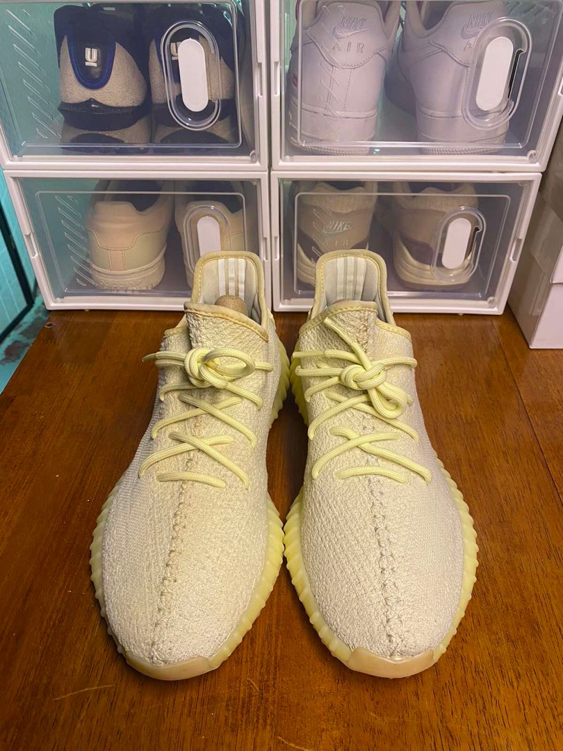 Yeezy 350 v2 Butter size 9.5 Authentic Men s Fashion Footwear Sneakers on Carousell