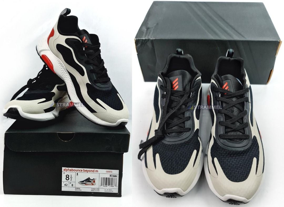 100 Authentic Adidas Alphabounce Beyond M Continental CG5572 White Black Bright Red Running Training Shoes Ready Stock Men s Fashion Footwear Dress shoes on Carousell