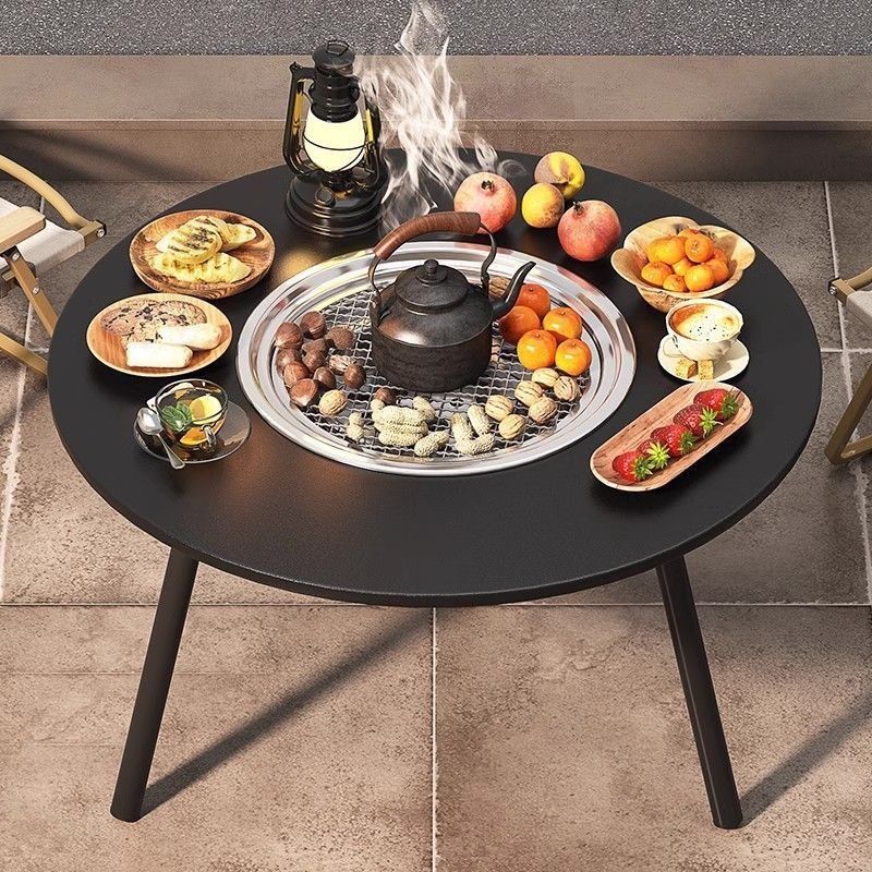 Smoke free grill top