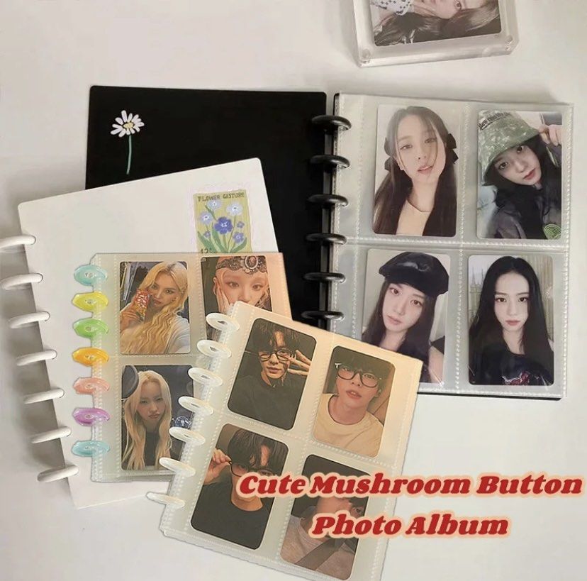 A5 Mushroom Button Binder Photocard Storage Lomo Card Collection Book, Hobbies & Toys, Stationery & Craft, Stationery & School Supplies on Carousell A5 Mushroom Button Binder Photocard Storage Lomo Card Collection Book, Hobbies & Toys, Stationery & Craft, Stationery & School Supplies on Carousell