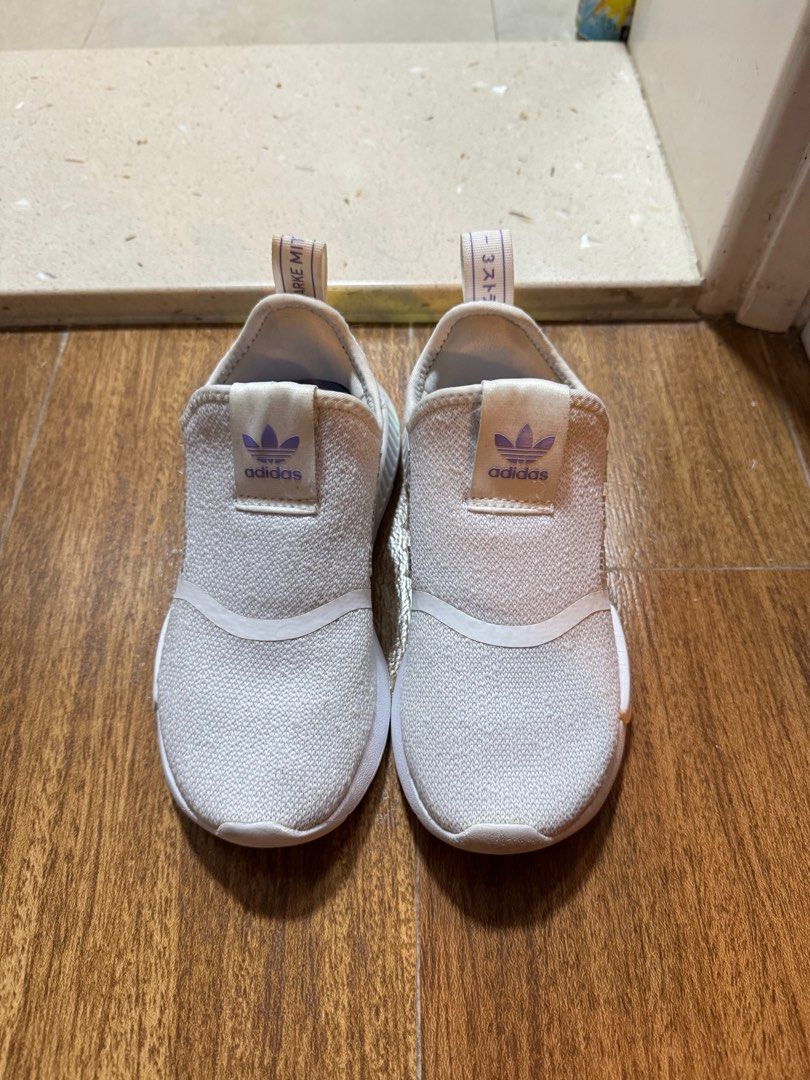 Adidas nmd white kids deals