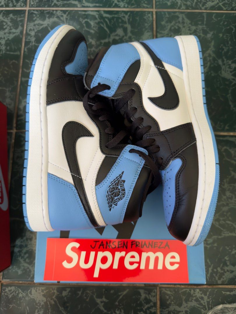 AIR JORDAN 1 HIGH UNC TOE (USED ONCE) (Category: Sneakers) located in San Fernando. Submitted by jansen.goods (Listing ID 1321155200, Image 3). Description: SNKRS PH RELEASE 💯 LEGIT / AUTHENTIC / ORIGINAL SIZE 9M USED ONCE ONLY NO ISSUES / MINIMAL CREASE ONLY COMPLETE W/ BLUE LACES 💸 5,999 PHP ONLY FREE SHIPPING CAN SHIP NATIONWIDE VIA JRS / LBC .