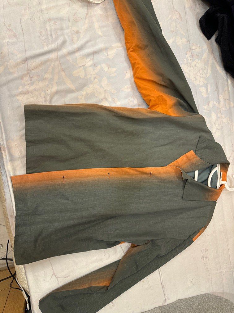 Auralee WASHED FINX GRADATION DYED BIG BLOUZON 3號, 他的時尚, 上衣