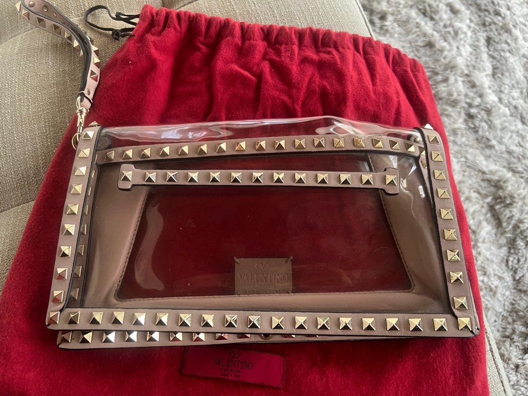 Valentino rockstud pvc bag cheap