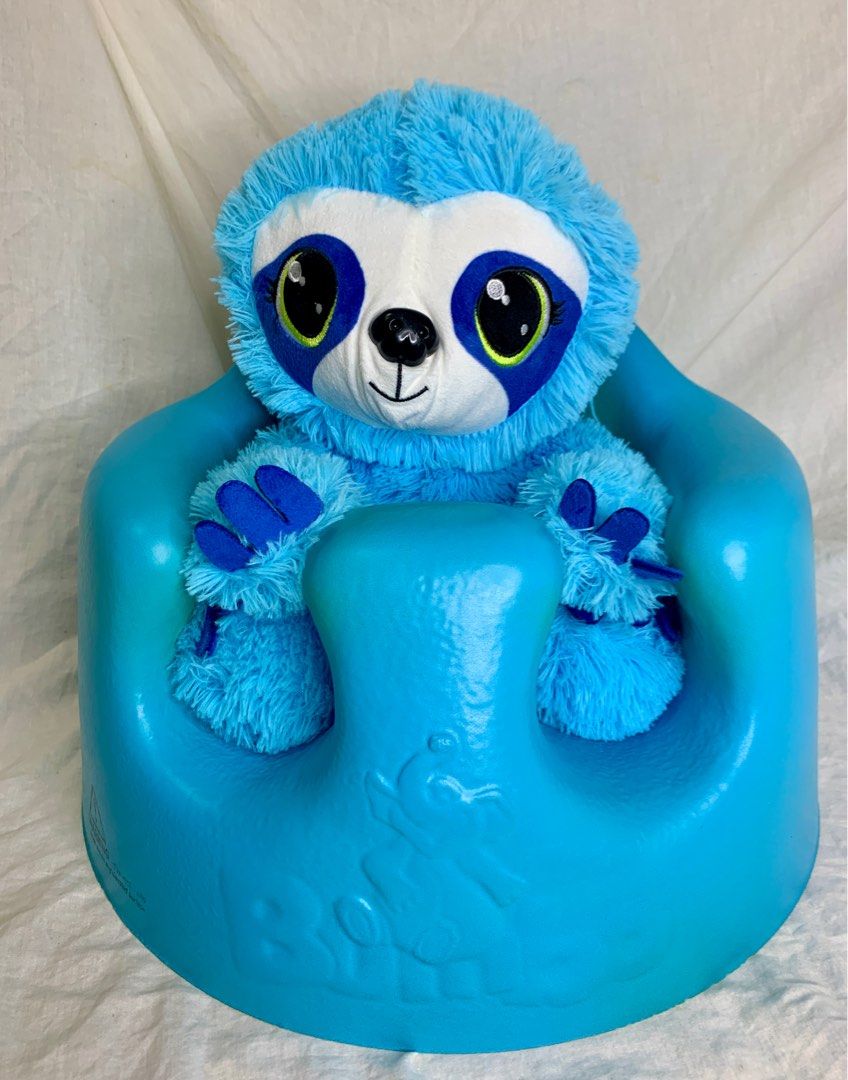 Bamboo baby floor seat low high chair blue sloth soft toy Babies Kids Baby Nursery Kids Furniture Kids Tables Chairs on Carousell