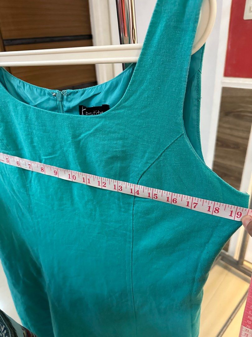 Blue Green Cotton Dress (Category: Dresses) located in Quezon City. Submitted by saintivans (Listing ID 1321258330, Image 2). Description: L: 46 W: 19 Location: Davao City.