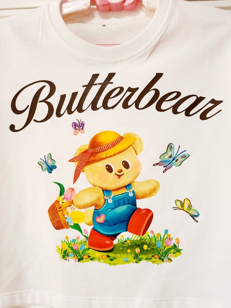 Thai限定】Butterbear Crop Baby Tee